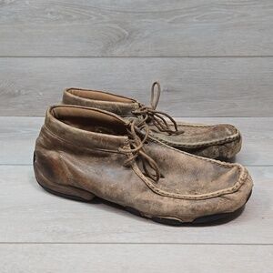 Twisted X Mens MDM0003 Ankle Leather Driving Moc shoes boots sz 13M